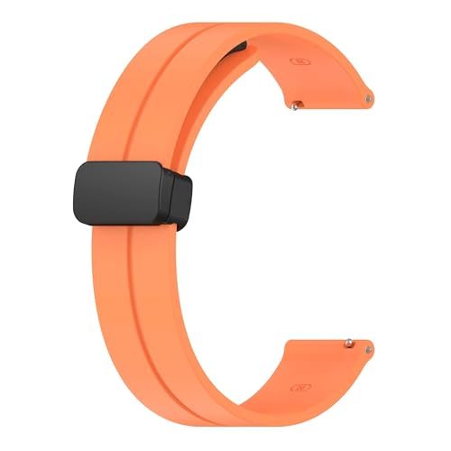 [-ł] 20mm 22mm VRXgbvAIK [XEHb`ΉANCbN[X }OlbgobN uXbgATX MNV[ t@[EFC X}[gEHb`ohΉ(Orange,20mm)