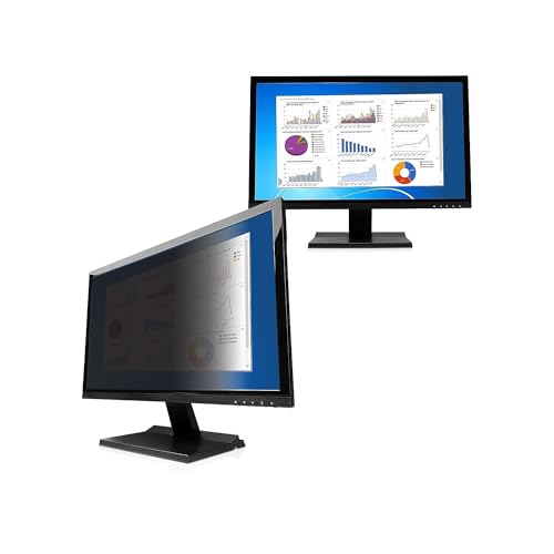 Image of V7 PS23.8W9A2-2N 23.8 inch Privacy Filter (16:9, 20.76 x 11.67 in / 52.73 x 29.64 cm, Cleaning Cloth, mounting Straps) matt /Glossy