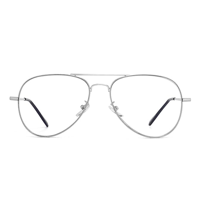 Image of Roshfort Unisex Aviator Blueray Block Uv Protected blue cut Computer Glasses spectacles Frame