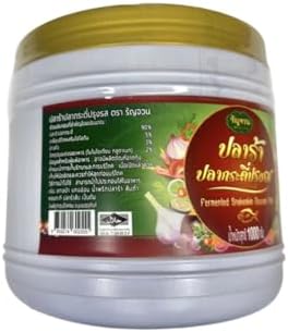 Generic Thai Traditional Decorative Jar – “Pla Ra” Label Design (รัญจวน Style), 1000g Container for Kitchen Display or Collectible Décor (Non-Edible Item) image 4