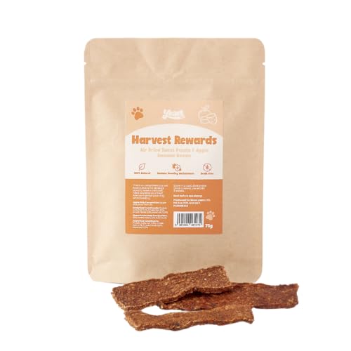 YEARS Tasty Harvest Rewards 100% Natural Dog Treats Grain Free High Fibre Hand Crafted Dog Chews with Farm Apples & Sweet Potato Immune Boosting Antioxidants Gently Air Dried - 75g YEARS Tasty Harvest Rewards 100% Natural Dog Treats Grain Free High Fibre Hand Crafted Dog Chews with Farm Apples & Sweet Potato Immune Boosting Antioxidants Gently Air Dried - 75g