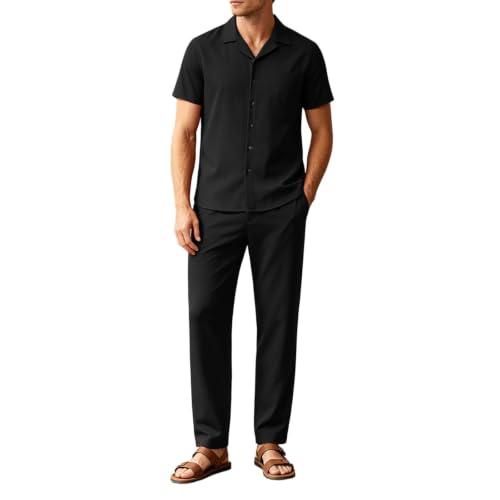 Pyjama court pour homme parfait pour les matinées détendues et les week-ends d'été