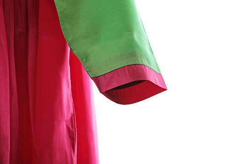 XINFU Korean Traditional Women's Hanbok Set Long Sleeve Colorful Dress Cosplay Costume