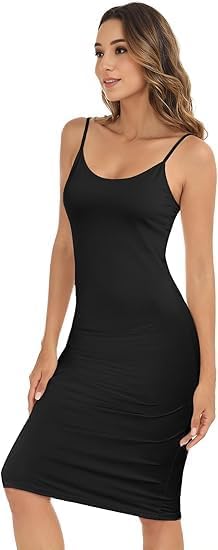 AURUZA Full Slip for Women under Dress Non Cling mid-length