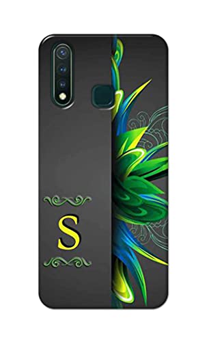 Image of Name II Initial II Letter Alphabet S Hard Back Case Cover for Vivo Y19 / Vivo U3 (6.53 inch) Back Cover -(J5) VNS2222