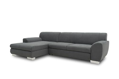 DOMO. collection Ecksofa Nika, Sofa mit Schlaffunktion in L-Form, Eckgarnitur, moderne Polsterecke, Eckcouch, Schlafsofa, 277 x 156 x 78 cm (BxTxH), grau – Bild 7
