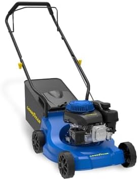Goodyear - Petrol Lawn Mower 132cc, 3.5kW/4.8hp OHV 4T Engine, Cu...