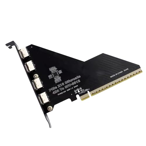 Carte adaptateur PCIe X16 Split 4 ports PCIE X4X4X4X4X4 vers SFF8612 PC
