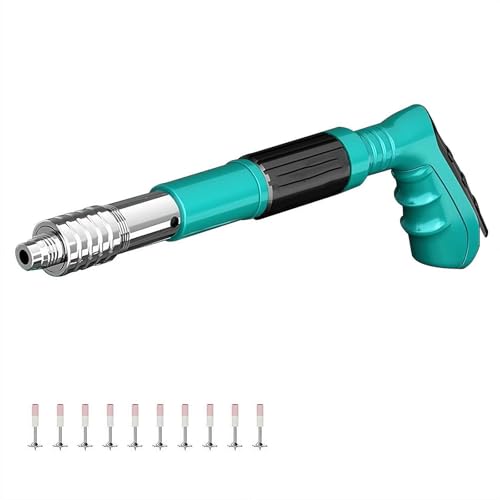 Prndkhn - Concrete Mini Nail Gun Kit with 100pcs Nails, 5 Speed Adjustable Manual Steel Nail Gun, Portable Nail Wall Fastener Tool, Wall Anchor Wire Slotting Device for Household Woodworking