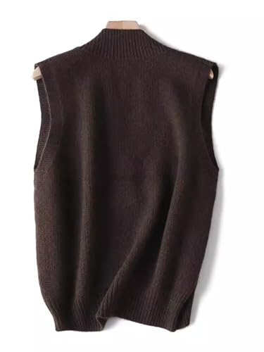 Mens V-Neck Knitted Sweater Vest Big And Tall Sleeveless Solid Loose Fit Sweater Tops Knitwear2