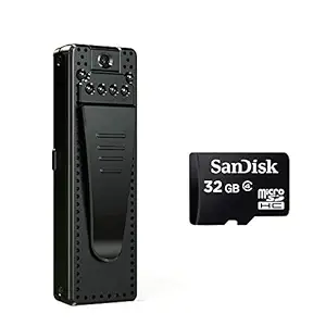 TECHNOVIEW Ultra HD 1080P, Mini Digital Camera, Night Vision, with 32GB SD Card, Sports Indoor/Outdoor Security Camera Video Camcorders Mini Camera - (Non WiFi)