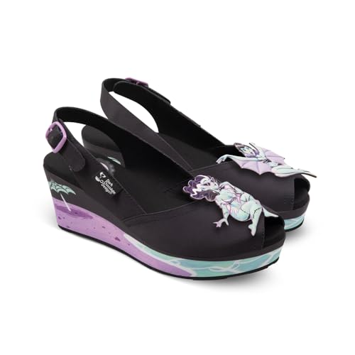Image of Hot Chocolate Design Funky Women's Peep Toe Wedge Sandals