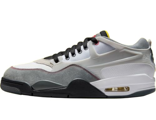 Mens Air Jordan 4 RM PRM White/Fire Red-Black (IB8052 100) - 10