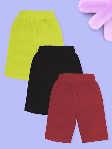 Image of KiddoPanti Girls Knee Length Cycling Shorts Pack of 2
