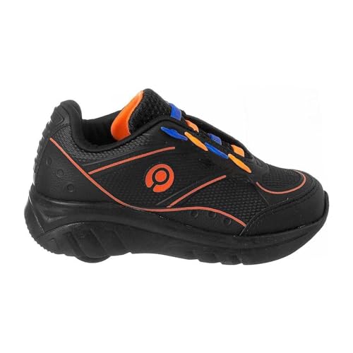 Tenis Infantil Masculino Com Rodinha Ortope Cadarço Colorido (Preto, BR, Criança de 9 a 12 anos, Num