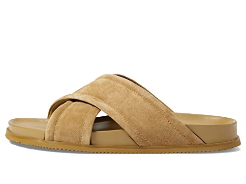 Vince Mens Men's Derek Slide Sandal, New Camel Beige Suede, 12 #TOP4