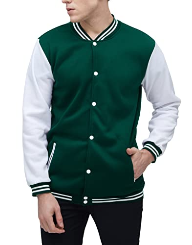 Image of Yuji Itadori Mens Varsity Jacket Baseball Letterman Bomber Jacket Fleece Long Sleeve Coat Casual Clothing XXS-3XL