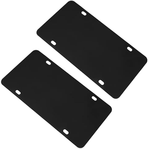 QWORK Stainless Steel License Plate Reinforce Plate Cover