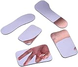 Dental Two-sided Reflector Photographic Oral Mirror Titanium Plated Glass Intraoral Mirror(5 Count)