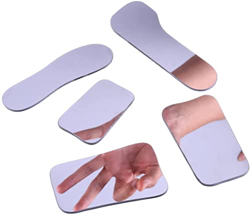 Dental Two-Sided Reflector Photographic Oral Mirror Titanium Plated Glass Intraoral Mirror(5 Count) #TOP2