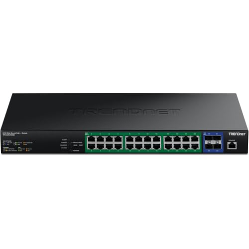 Image of TRENDnet 28-Port 2.5G PoE++ Web Smart Switch,TPE-3284WSB