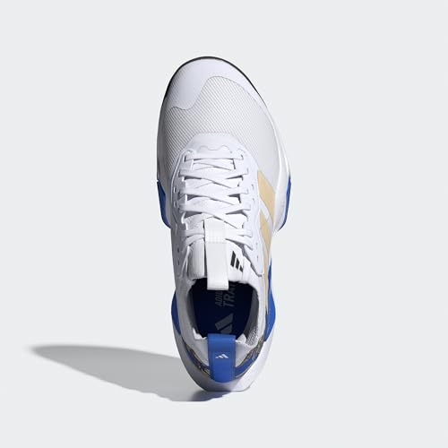 adidas Women's Chaussure de Training Rapidmove ADV 2, Cloud White/Sand Strata/Hi-Res Blue, 40