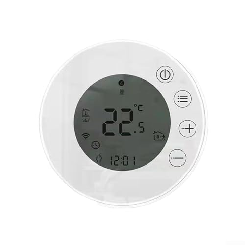 Feeshoppher Controlador de temperatura digital programable termostato WiFi con función de bloqueo infantil para sistema de calefacción de agua Home Climate(GA-Wifi)