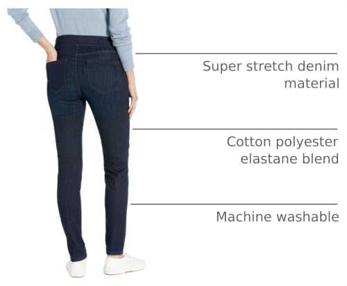 Image of Amazon Essentials Women's Skinny Fit Mid-Rise Stretch Pull-On Jegging with Pockets - Discontinued Colors