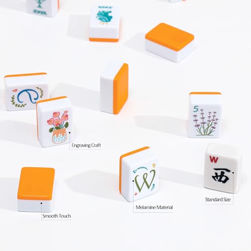 Set de Fichas American Mahjong 160 Unidades Naranja miniatura 4