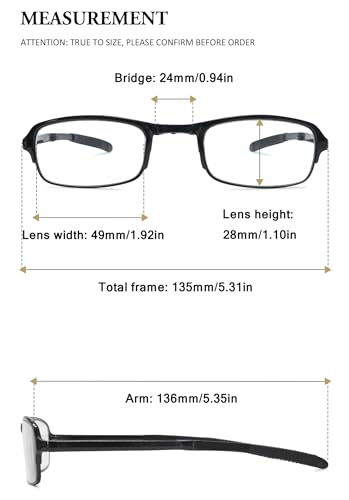 VEVESMUNDO Lesebrille Faltbare Klappbar Faltbrillen klappbrille Herren Damen Kleine Kompakte Brille mit dioptrien mit Hülle +1.0,+1.5,+2.0,+2.5,+3.0,+3.5,+4.0