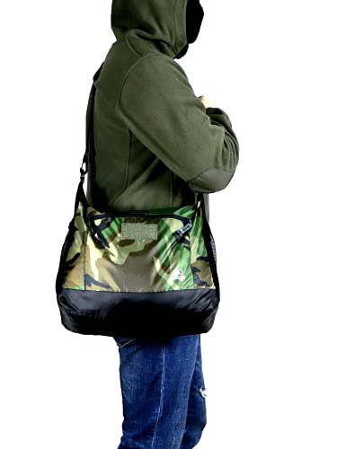 Running Messenger Bag, Light Shoulder Bag,Waterproof Polyester Ripstop Fabric,Usable in two Sizes & Colors Reversibly2