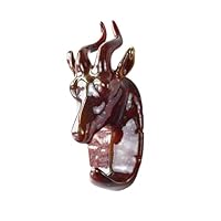 Coat Hooks Hat Rack Deer Elephant Giraffe Horse Rhinoceros Antelope Ceramic Animal Wall Hooks Rack Hangers for Coat Hat Towel Purse Robes Bathroom Entryway,Antelope