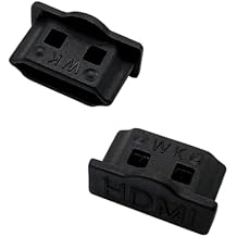 20PCS HDMI Dust Plug Protective Cover, HDMI Female Protective Cover Dust Plug PP Material for TV, Laptop, Computer, Other Devices Black