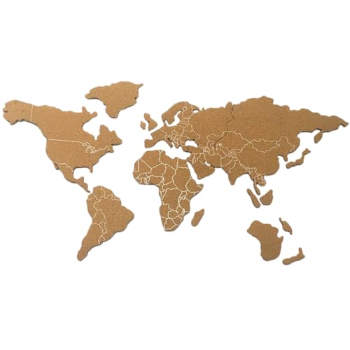 GALPADA Tablero de Corcho Mapa de Viaje Autoadhesivo, Panel de Corcho Resistente para Decoración y Organización en Oficinas y Hogares
