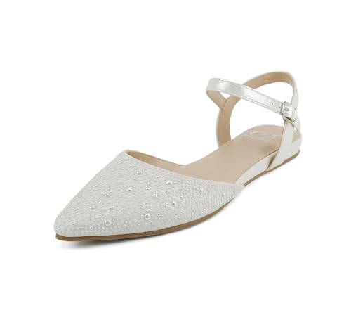 Image of Delicious Victoria ~ Women Pointed Toe Slingback Flat Bridal Dress Pumps