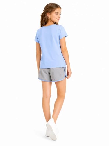 Image of Girl's 2 Piece Outfits Cute Summer T-Shirt and Graphic Shorts Clothing Sets