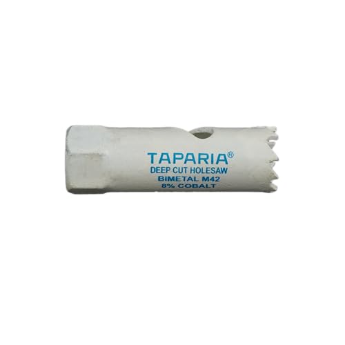 Image of Taparia Bi-Metal Hole Saw Cutter HSBM16 (16 mm Dia)-Variable Pitch Teeth, HSS 8% Cobalt-Precision Cutting Tool for Metal, Wood, Plastic-Professional Grade, DIY