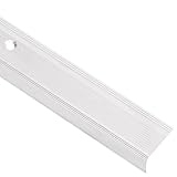 vidaXL Perfiles de peldaños forma de L 15 uds aluminio plata 100 cm, laminado para peldaños