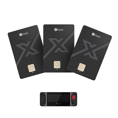 Ellipal X Card Pack of 3– Air Gapped Crypto Cold Wallet with Starter Accessory Kit,Secure Offline Storage for Bitcoin, Ethereum,NFTs & 10,000+ Tokens