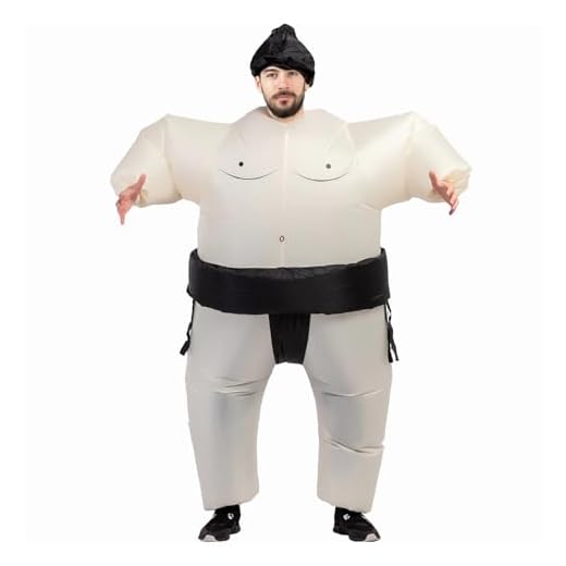 Echden Disfraz Inflable Sumo,Disfraz Inflable,Disfraz Adulto,Disfraz inflable de Cosplay de Halloween, Vestido Divertido de Luchador