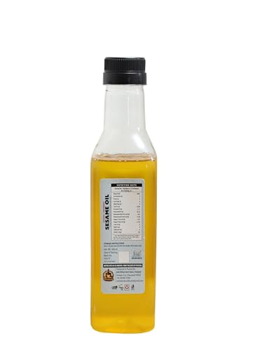 Image of Sarv Matrikaa Pure and Unrefined WoodPressed Sesame Oil 500 ml | Rich in Nutrients Ideal for Cooking | Til oil Skincare & Massage
