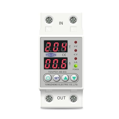 Relais de protection Rail Din 230V surtension réglable 80A TOVPD1-63-EC