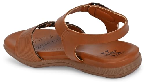 Image of Karaddi Women's Fashion Sandals | Women's Flat Heels | Stylish Ankel Strap Sandal for Ladies