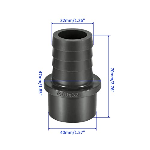 M METERXITY 1 Pack PVC Pipe Fitting, Water Tube Connector, 32mm Barb Straight Pipe Joint - Image 3