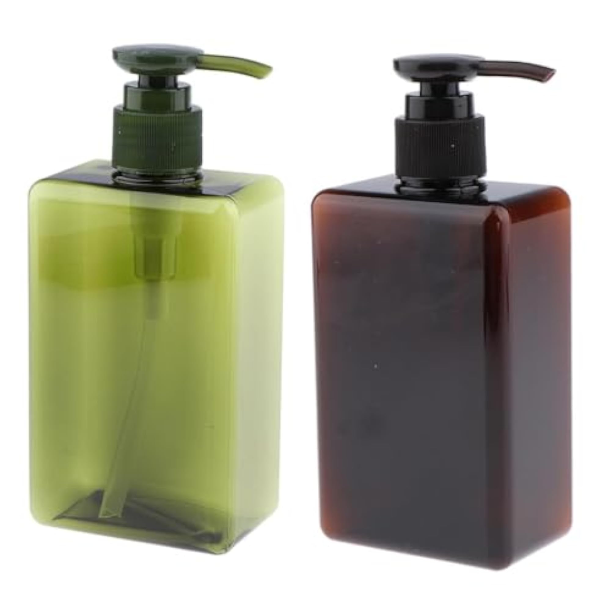 2X Pump Bottles Dispenser, Refillable for Bathroom