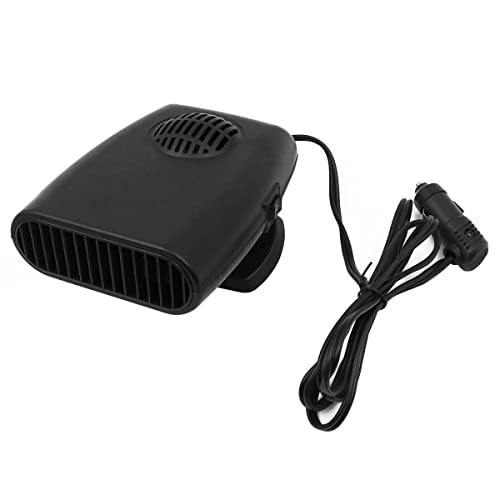 Tiardey 150W 12V Ventilador de Calentador de Coche portátil Universal,Enchufe antivaho 2 en 1 secador de refrigeración de calefacción Ventilador de Calentador de rotación de 360 Grados automático