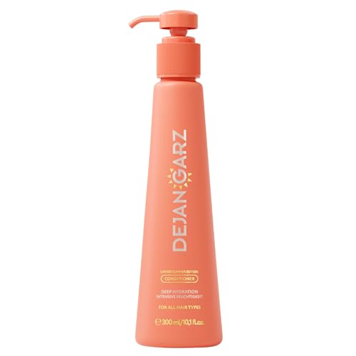 Dejan Garz Conditioner Summer Limited Edition Haarspülung Damen mit Kokos Vanille & Karamell Anti-Frizz & Geschmeidigkeit Haarkur für alle Haartypen auch trockenes Haar & Locken (300 ml)