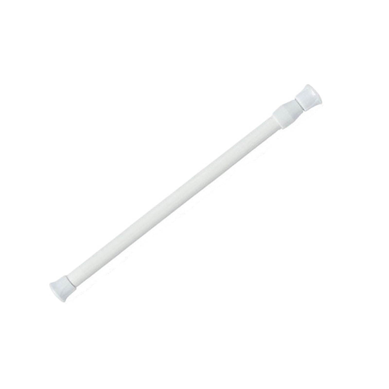 2Pcs Adjustable Curtain Rod Spring Loaded Extendable Telescopic Poles For Bathroom Bar Shower No Drilling Hanging Rods for Bathroom(18-27cm)