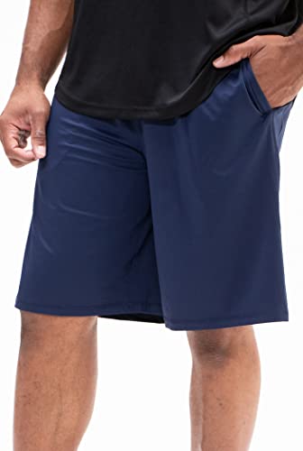 DEVOPS Men's 2-Pack Loose-Fit 10" Workout Gym Shorts with Pockets4