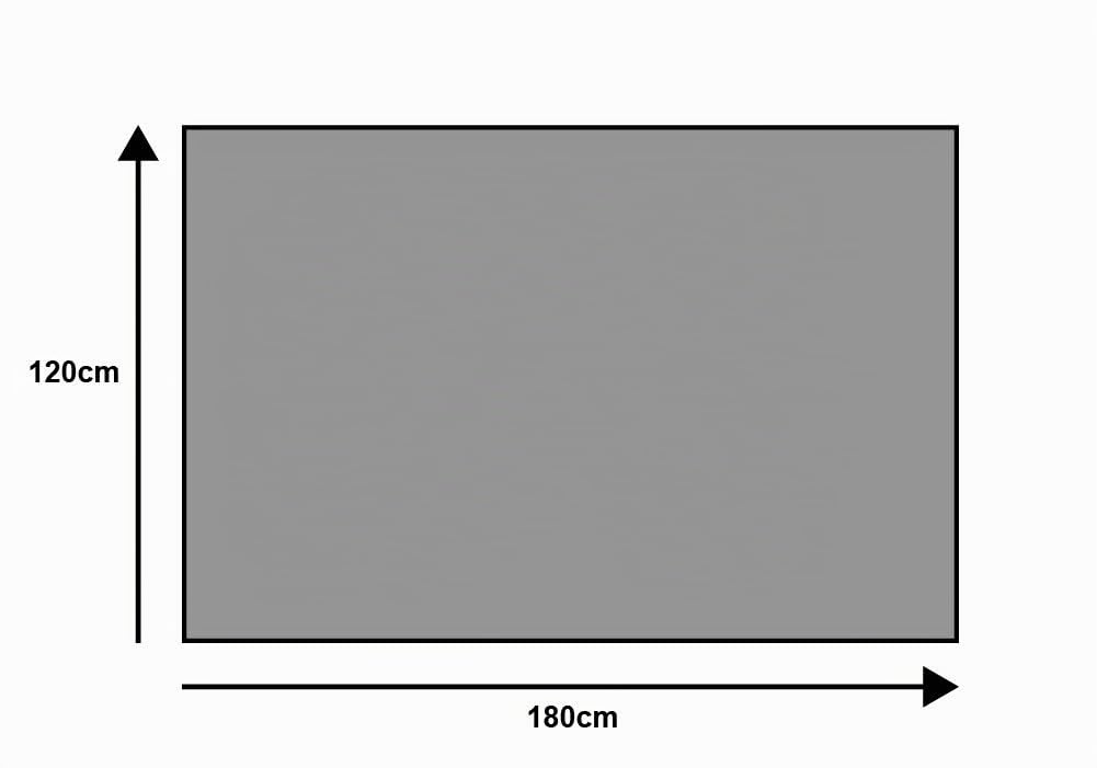 Wash+Dry Fußmatte Smokey Mount 120x180cm, innen und außen, waschbar, grau